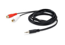 Акустические кабели Equip 147093 аудио кабель 250 m 2 x RCA 3,5 мм Черный