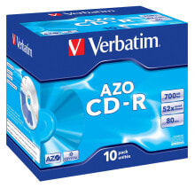 Диски и кассеты Verbatim CD-R AZO Crystal 700 MB 10 шт 43327