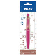 Письменные ручки mILAN Blister Pack Pink Capsule Copper Pens Blue Ink