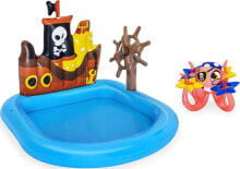 Детские сборные и надувные бассейны Bestway Inflatable playground Pirate Ship 140x130cm (52211)