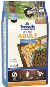 Сухие корма для собак Сухой корм для собак Bosch, для взрослых, с рыбой и картофелем, 1 кг