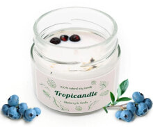 Ароматические диффузоры и свечи Tropicandle Blueberry-Vanilla Aroma Scented Candle Ароматическая свеча с чернично-ванильным ароматом