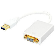 Компьютерные разъемы и переходники Techly USB 3.0 - VGA M/F Белый IDATA USB3-SVGA