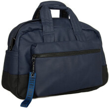 Мужские дорожные сумки Мужская сумка дорожная синяя текстильная Dirk Bikkembergs Mens Db Hide Handbag, 20 x 32 x 52.5 cm (W x H x L)
