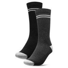 Мужские носки Мужские носки высокие черные серые 2 пары 4F H4Z20-SOM010 10S
