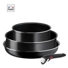 Наборы посуды для готовки Tefal L1539302 Ingenio Easy Cook & Clean Set 4 Teile - anti -adhsive Revetement - Alle Lichter einschlielich Induktion - Made in Frankreich
