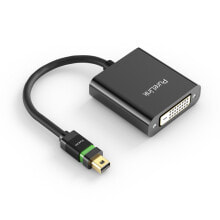 Компьютерные разъемы и переходники pureLink ULS210 видео кабель адаптер 0,1 m Mini DisplayPort DVI-I Черный