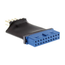 Компьютерные разъемы и переходники InLine 33449L кабельный разъем/переходник USB 3.0 USB 2.0 Черный, Синий