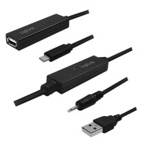 Компьютерные разъемы и переходники logiLink UA0328 USB кабель 40 m 2.0 USB A USB C Черный