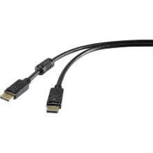 Кабель-каналы Renkforce RF-3433992 DisplayPort кабель 1 m Черный