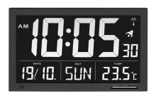 Настенные часы TFA-Dostmann 60.4505 настольные часы Цифровые настольные часы Черный Прямоугольный