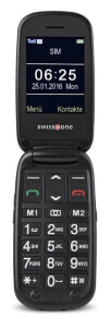 Кнопочные телефоны Кнопочный телефон  Swisstone BBM 625 6,1 cm (2.4") Черный, Серебристый  450072