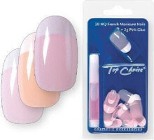 Товары для дизайна ногтей Top Choice Sztuczne paznokcie French Manicure róż 7859R