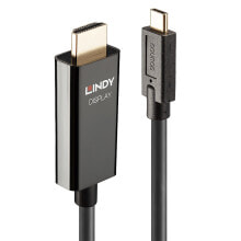 Компьютерные разъемы и переходники lindy 43315 видео кабель адаптер 5 m USB Type-C HDMI Тип A (Стандарт) Черный
