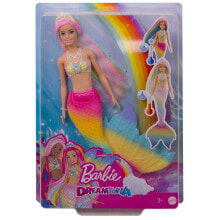 Куклы модельные кукла Barbie Dreamtopia Rainbow Magic GTF89 Русалка, меняет цвет в воде
