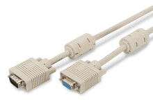 Компьютерные разъемы и переходники ASSMANN Electronic VGA 1.8m VGA кабель 1,8 m VGA (D-Sub) Бежевый AK-310203-018-E