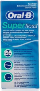 Зубные нити и ершики oral-B Super Floss (U) nić dentystyczna 50 odcinków