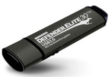 USB  флеш-накопители Kanguru Defender Elite30 16 ГБ, 16 ГБ, USB Type-A, 3,2 поколения 1 (3,1 поколения 1), 140 МБ/с, Крышка, Черный