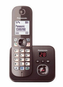 Радиотелефоны Panasonic KX-TG6821GA телефонный аппарат DECT телефон Коричневый Идентификация абонента (Caller ID)