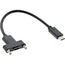 Компьютерные разъемы и переходники InLine 0.2m, 2xUSB3.1-C USB кабель 0,2 m 3.2 Gen 1 (3.1 Gen 1) USB C Черный 33441G