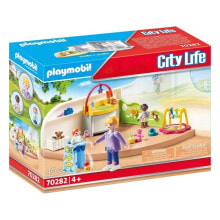 Детские игровые наборы и фигурки из дерева Набор с элементами конструктора Playmobil City Life 70282 Детский Сад Ясли ,40 деталей
