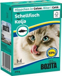 Влажный корм для кошек Bozita, гель с треской, 370 г
