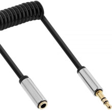 Акустические кабели InLine 99284 аудио кабель 0,5 m 3,5 мм Алюминий, Черный