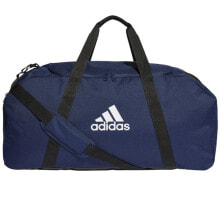 Мужские спортивные сумки мужская спортивная сумка синяя текстильная большая для тренировки с ручками через плечо Adidas Tiro Duffel Bag L GH7264
