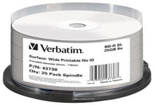Диски и кассеты Verbatim 43738 чистые Blu-ray диски BD-R 25 GB 25 шт