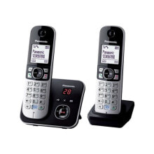 Телефоны Беспроводной автоответчик Panasonic KX-TG6822 Duo черный серый