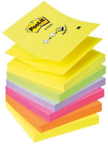 Бумага для заметок 3M FT510089939 самоклеющаяся бумага для заметок Прямоугольник Зеленый, Оранжевый, Розовый, Фиолетовый, Желтый 100 листов R330NR
