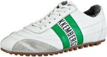 Мужские кроссовки Мужские кроссовки повседневные белые кожаные низкие демисезонные Bikkembergs 640911 Unisex Shoes
