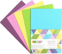 Цветная бумага и картон для уроков труда Happy Color Corrugated cardboard A4 / 5K mix Pastel HAPPY COLOR