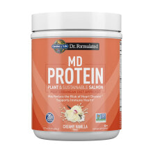 Протеиновые коктейли garden of Life MD Protein Plant & Sustainable Salmon Creamy Vanilla Жиросжигающий протеиновый коктейль  605 г