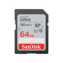 Карты памяти sanDisk Ultra карта памяти 64 GB SDXC UHS-I Класс 10 SDSDUNR-064G-GN3IN
