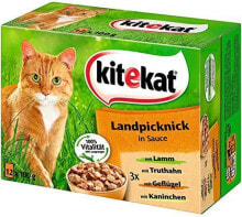 Влажные корма для кошек Влажный корм для кошек Kitekat, кусочки, 12 х 100 г