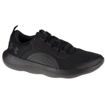 Мужская спортивная обувь для бега мужские кроссовки спортивные для бега черные текстильные низкие Under Armour Victory