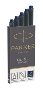 Стержни и чернила для ручек Parker 1950385 стержень для ручки Черный, Синий 5 шт