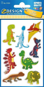 Наклейки для детского творчества Zdesign Glitter stickers - Dinosaurs