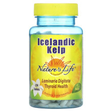 Водоросли nature's Life, Исландская бурая водоросль, 250 таблеток