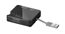 Устройства для чтения карт памяти Goobay 95674 кардридер Черный USB 2.0