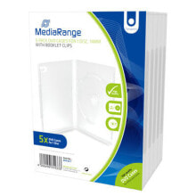 Диски и кассеты MediaRange BOX30-T чехлы для оптических дисков Кейс для DVD дисков 1 диск (ов) Прозрачный
