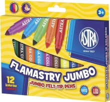Маркеры astra felt tip pens 12 colors jumbo (202175)