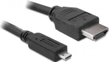Компьютерные разъемы и переходники DeLOCK 3m HDMI HDMI кабель HDMI Тип A (Стандарт) HDMI Тип D (Микро) Черный 82663
