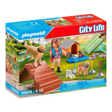 Детские игровые наборы и фигурки из дерева Набор с элементами конструктора Playmobil City Life Дрессировщик собак