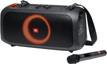 Наушники-вкладыши JBL On-The-Go PartyBox in Black, Portable Bluetooth Party Speaker with Light Effects and Wireless Microphone, Splash-proof, Powerful Battery