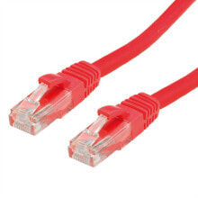 Кабель-каналы Value 21.99.1424 сетевой кабель 0,3 m Cat6a U/UTP (UTP) Красный