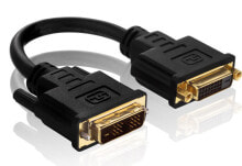 Компьютерные разъемы и переходники pureLink PureInstall PI070 DVI кабель 0,10 m DVI-D Черный