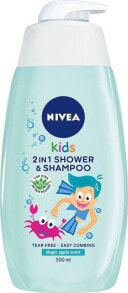 Nivea KIds 2in1 Shower & Shampoo Детский шампунь и гель для душа для чувствительной кожи 500 мл