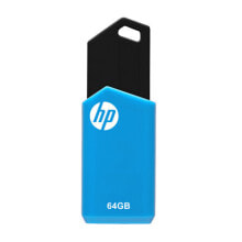 USB  флеш-накопители HP v150w USB флеш накопитель 64 GB USB тип-A 2.0 Черный, Синий HPFD150W-64